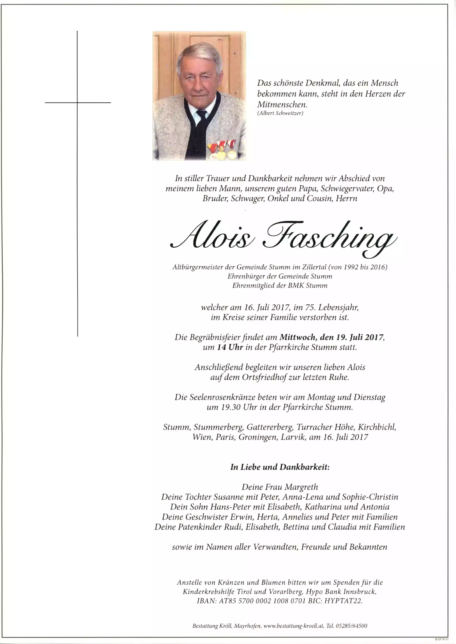 Parte von Alois Fasching